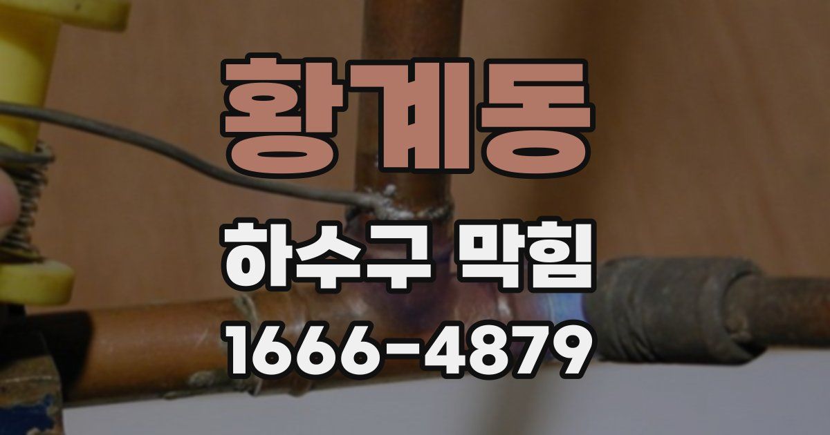 황계동 하수구 막힘