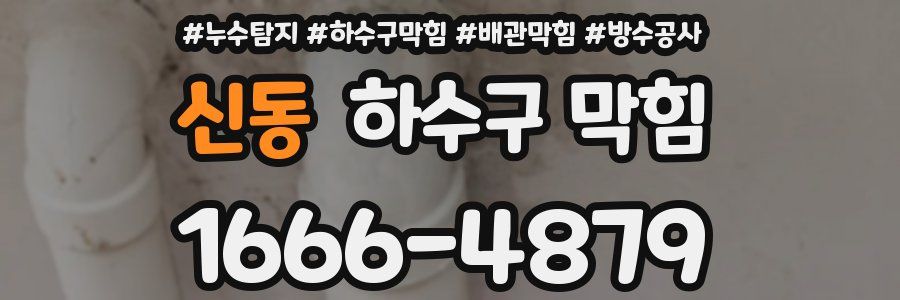 신동 하수구 막힘