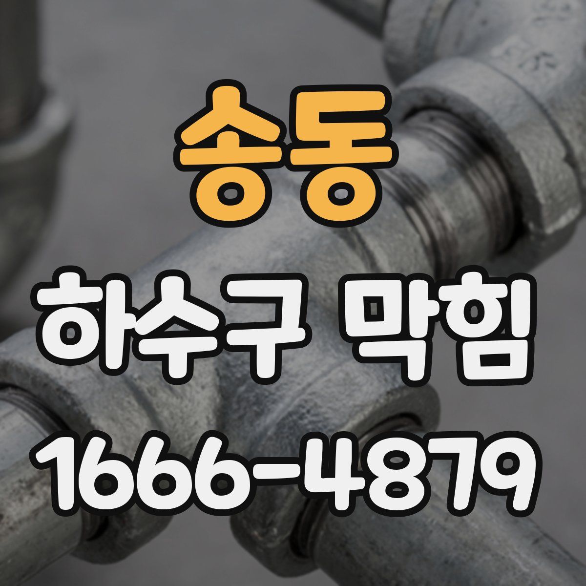 송동 하수구 막힘