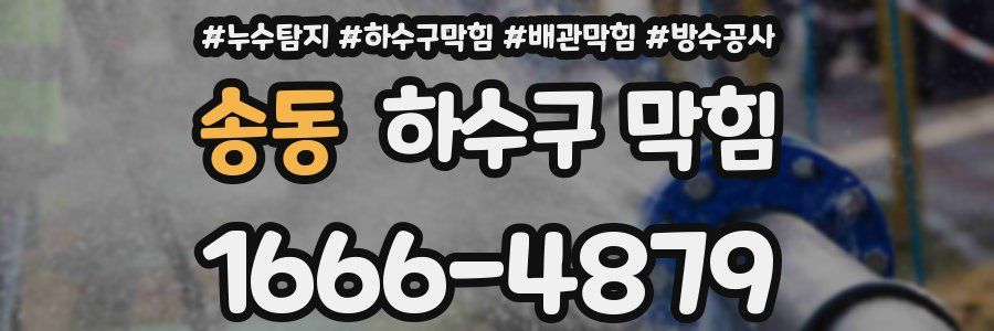 송동 하수구 막힘