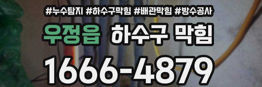 우정읍 하수구 막힘