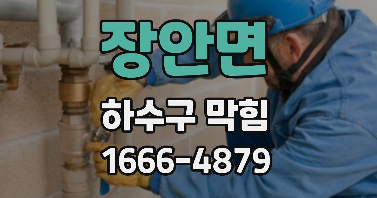 장안면 하수구 막힘