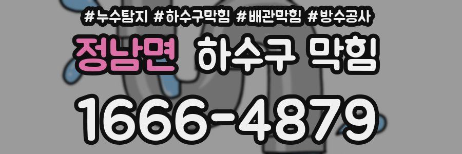 정남면 하수구 막힘