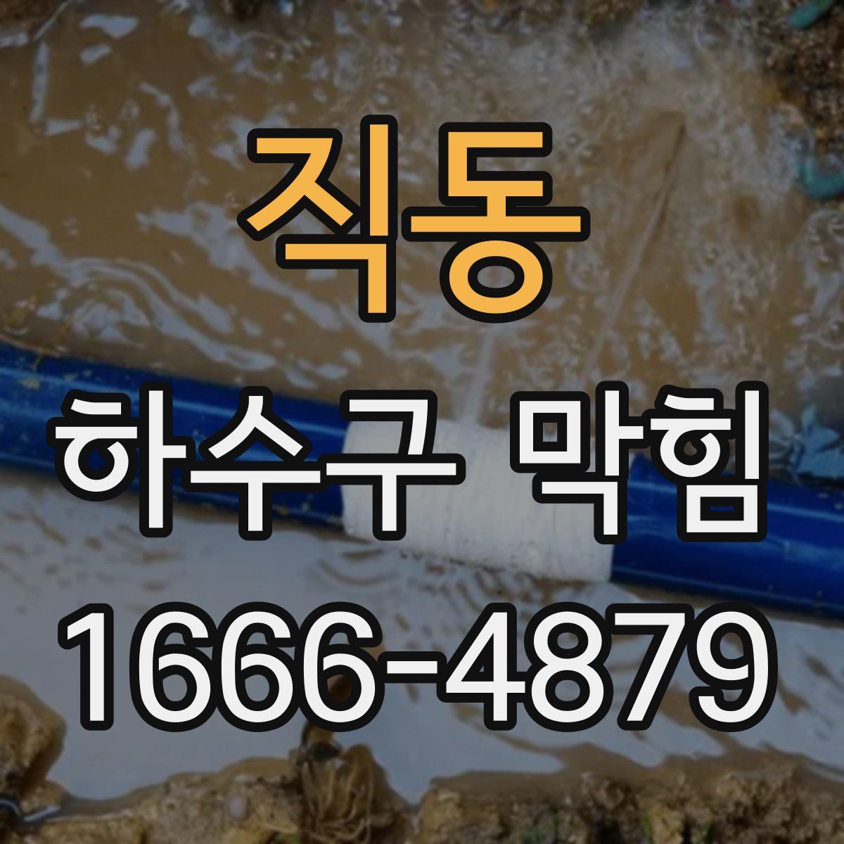 직동 하수구 막힘