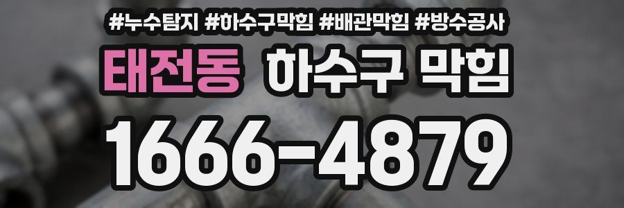 태전동 하수구 막힘