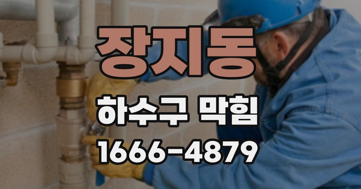 장지동 하수구 막힘