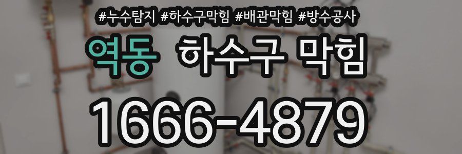 역동 하수구 막힘