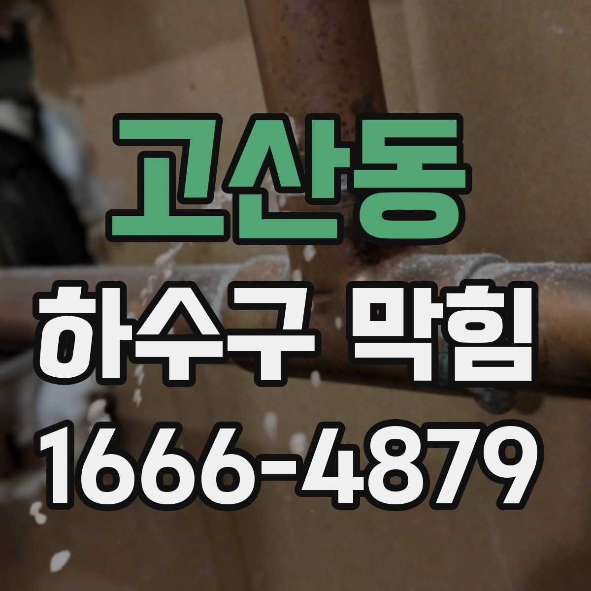 고산동 하수구 막힘