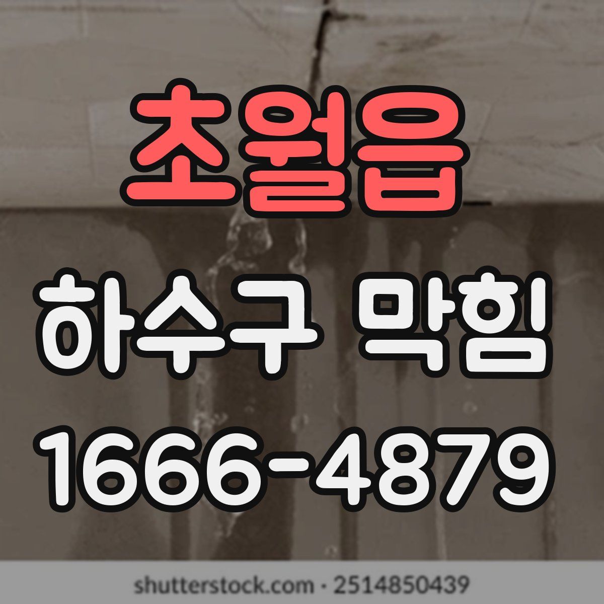 초월읍 하수구 막힘