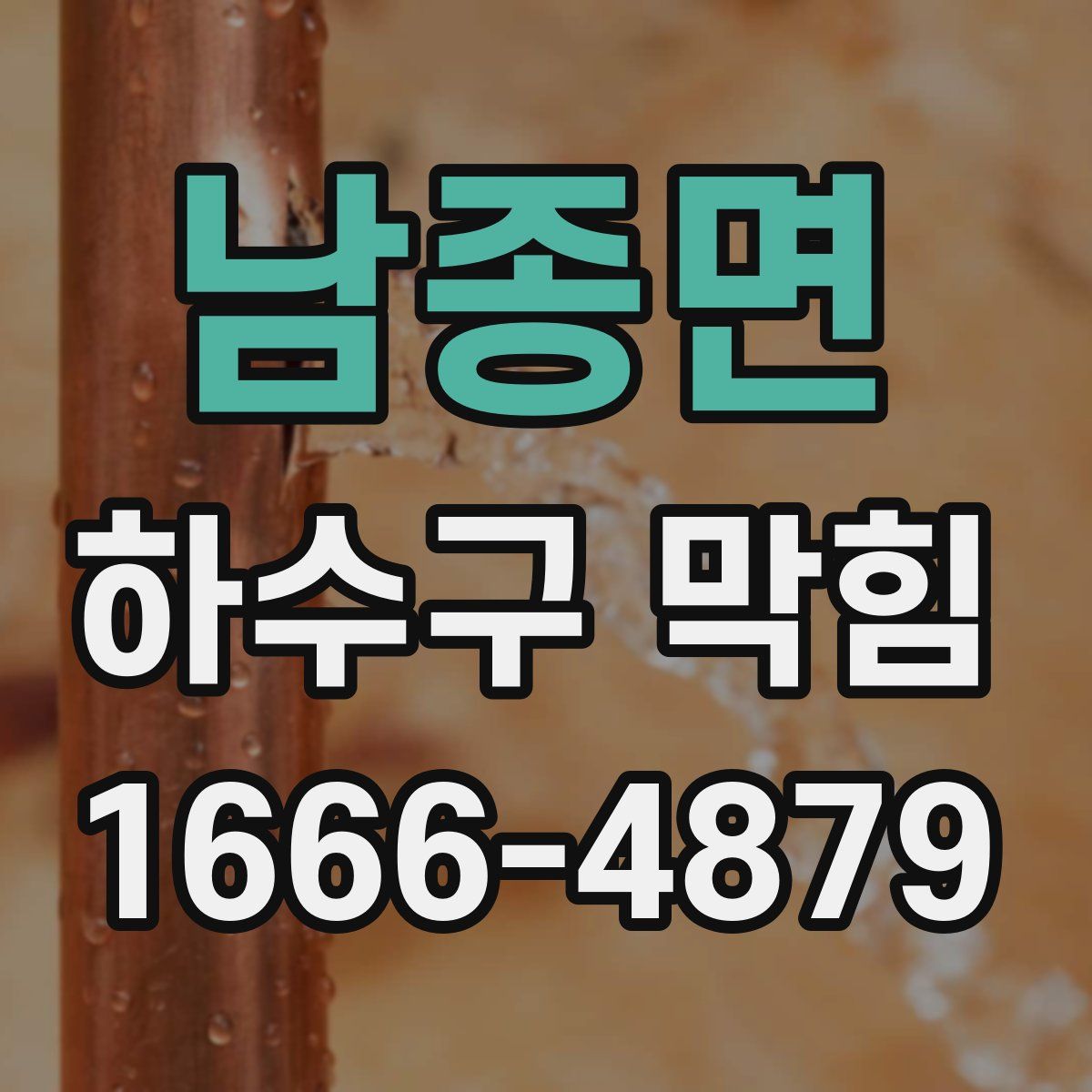 남종면 하수구 막힘