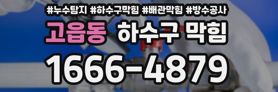 고읍동 하수구 막힘