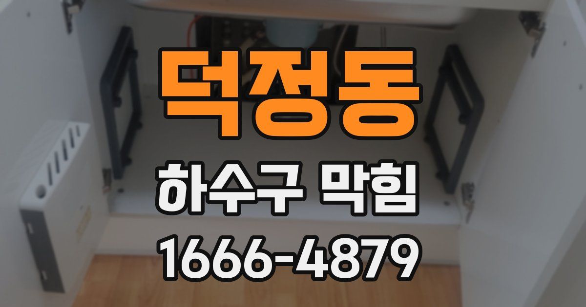 덕정동 하수구 막힘