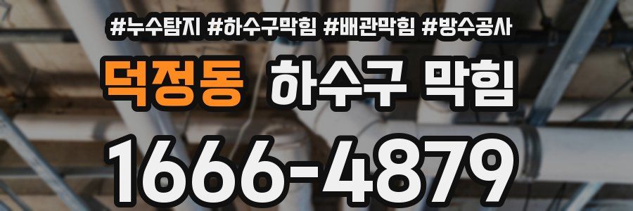 덕정동 하수구 막힘