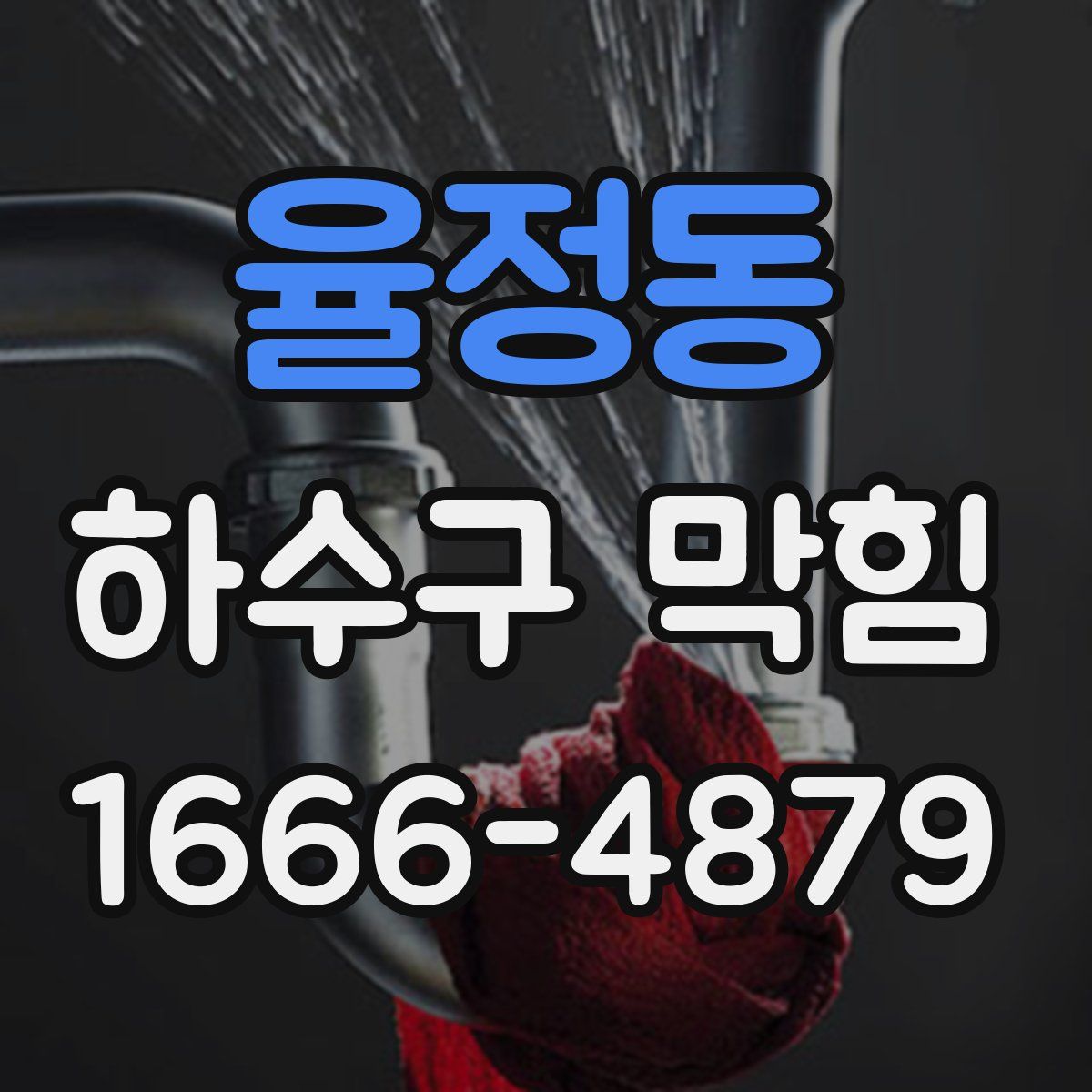 율정동 하수구 막힘