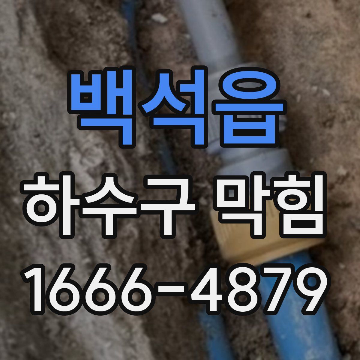 백석읍 하수구 막힘