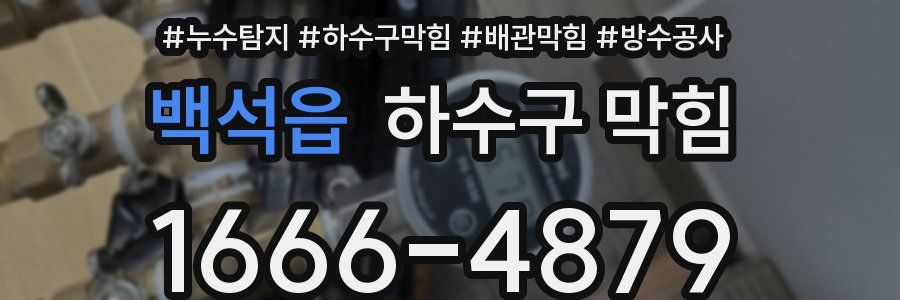 백석읍 하수구 막힘