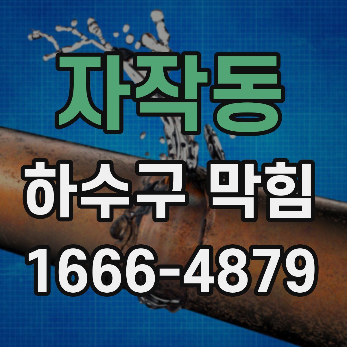 자작동 하수구 막힘