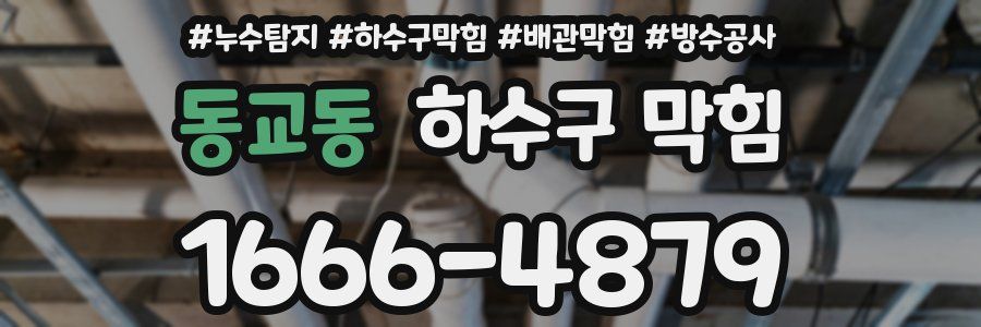 동교동 하수구 막힘