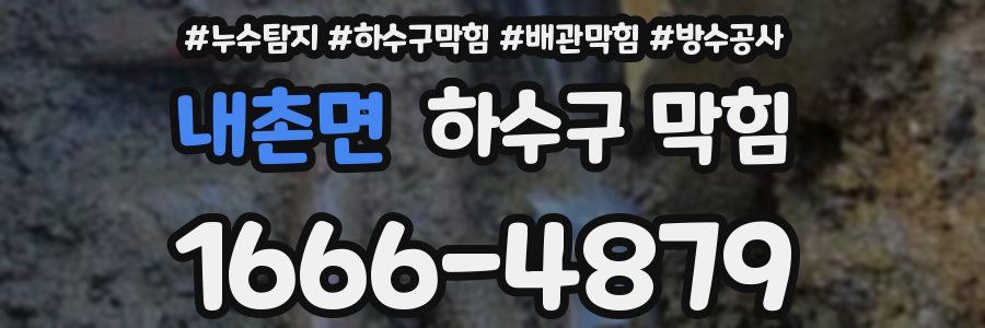 내촌면 하수구 막힘