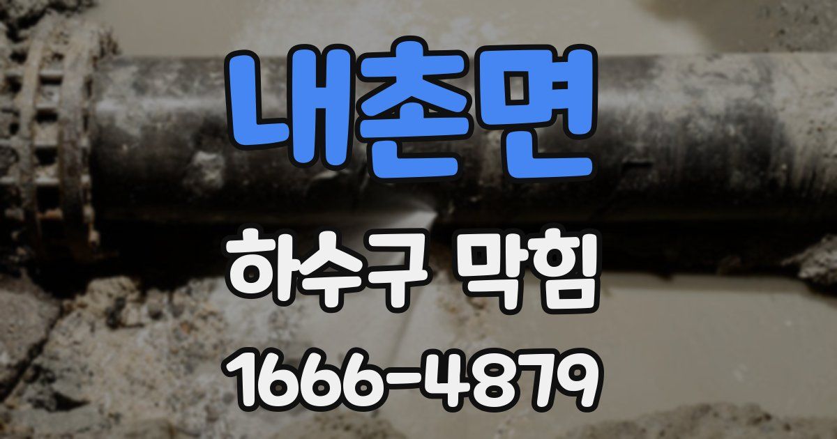 내촌면 하수구 막힘