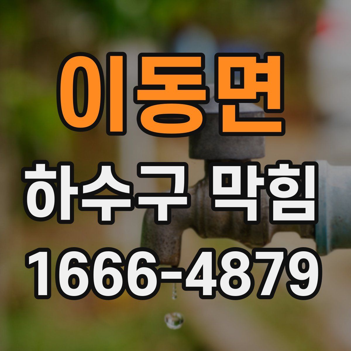 이동면 하수구 막힘