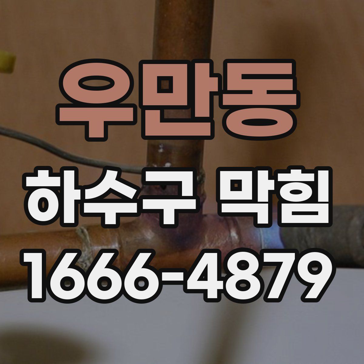 우만동 하수구 막힘