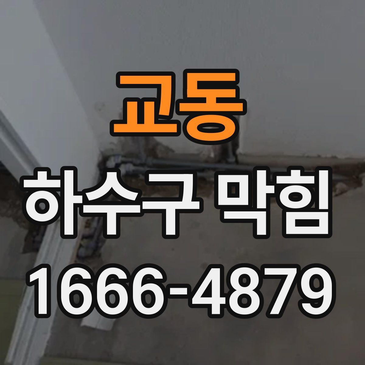 교동 하수구 막힘