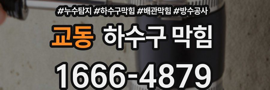 교동 하수구 막힘