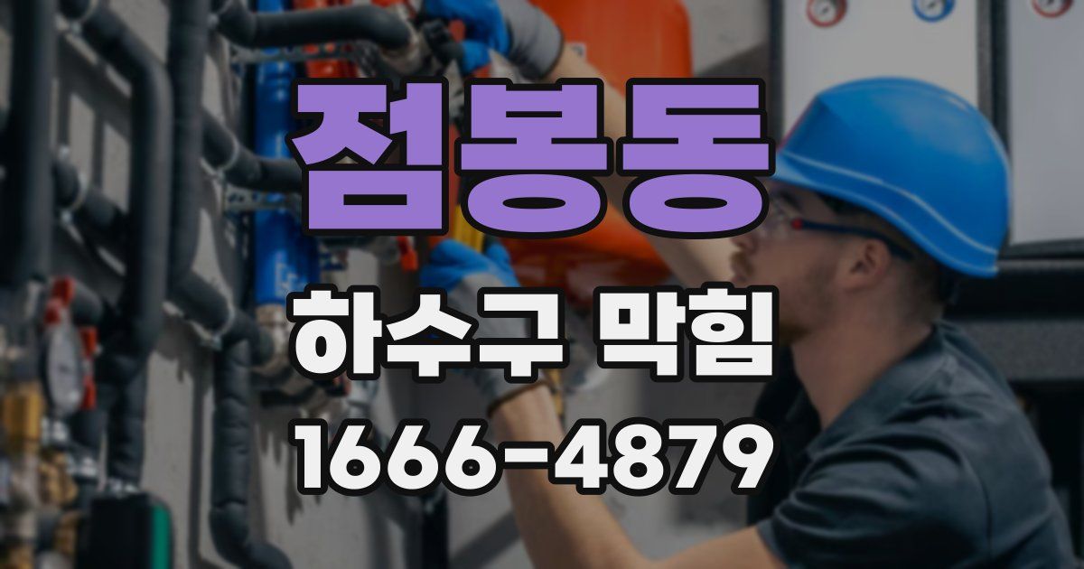 점봉동 하수구 막힘