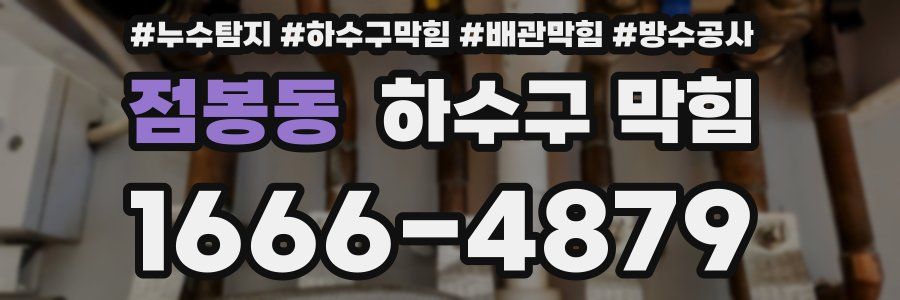 점봉동 하수구 막힘