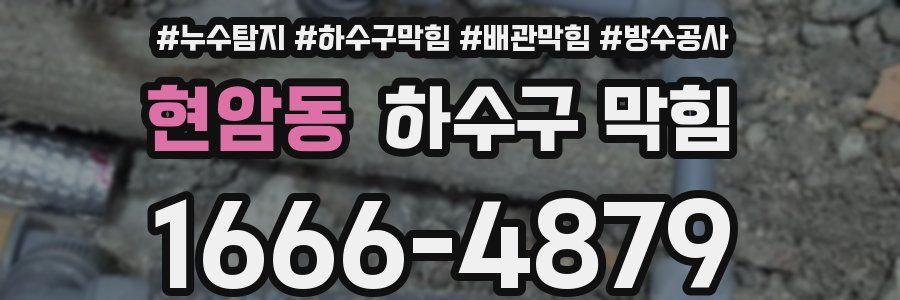 현암동 하수구 막힘