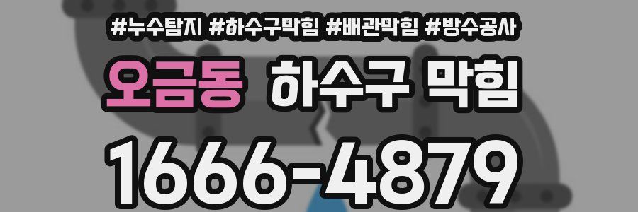 오금동 하수구 막힘