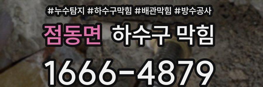 점동면 하수구 막힘