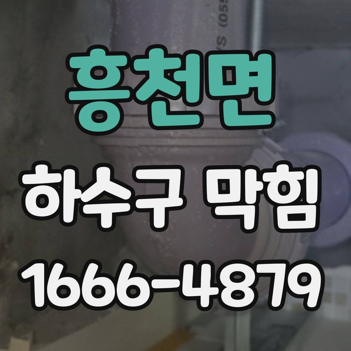 흥천면 하수구 막힘