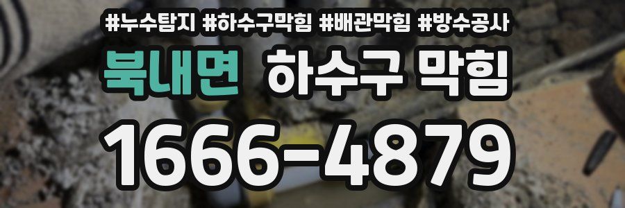 북내면 하수구 막힘