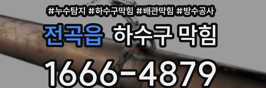 전곡읍 하수구 막힘