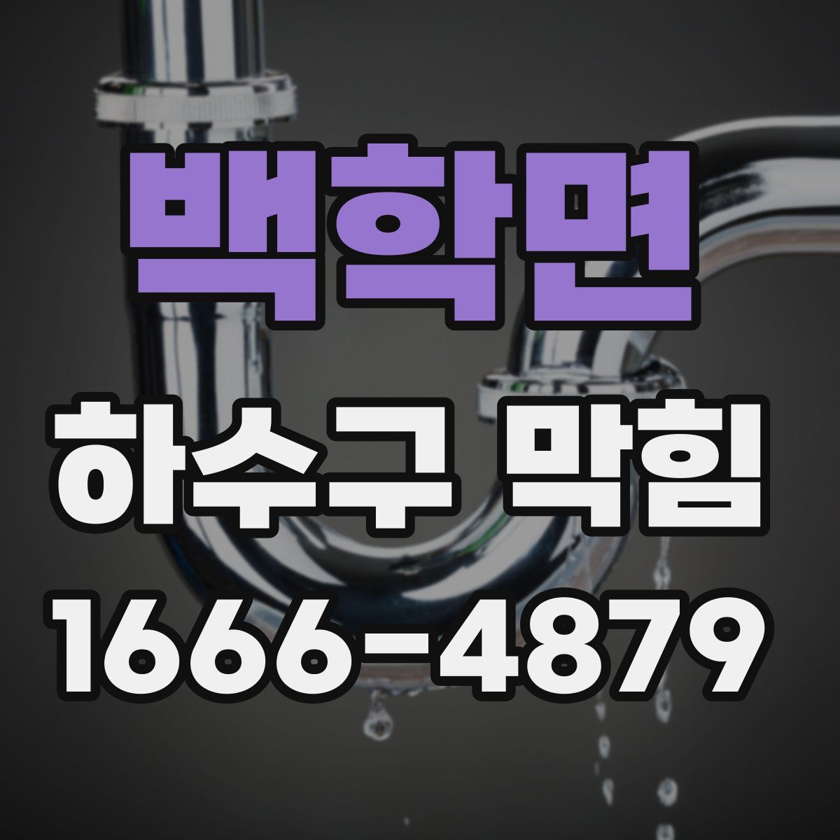 백학면 하수구 막힘