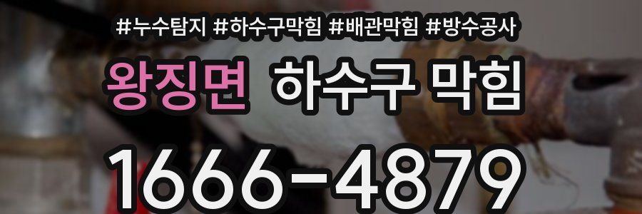 왕징면 하수구 막힘