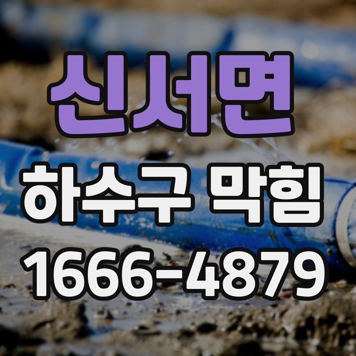 신서면 하수구 막힘
