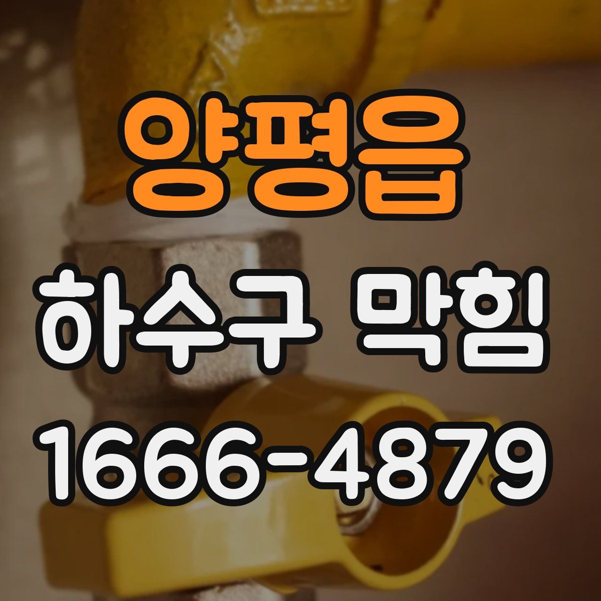 양평읍 하수구 막힘