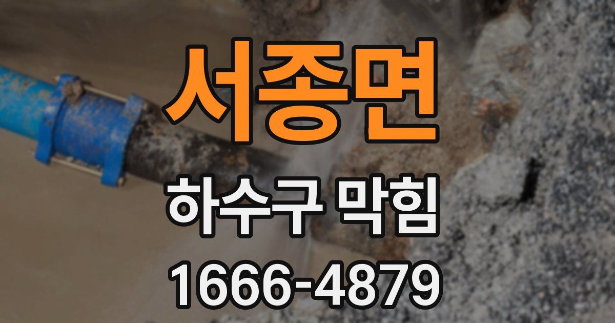 서종면 하수구 막힘