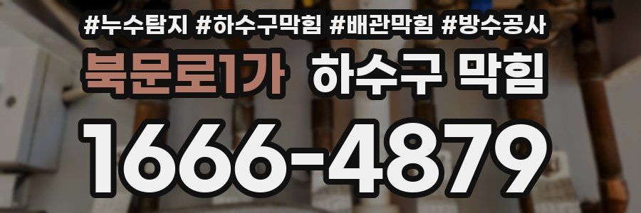 북문로1가 하수구 막힘