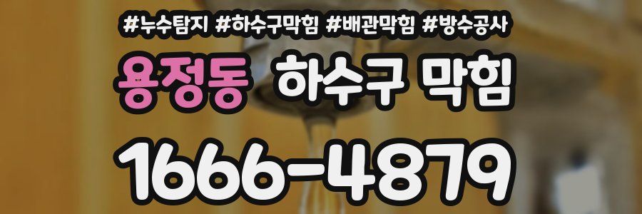 용정동 하수구 막힘