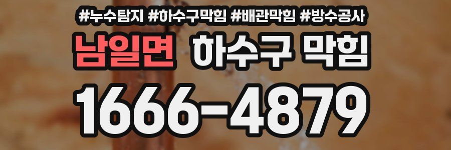 남일면 하수구 막힘