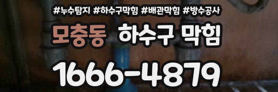 모충동 하수구 막힘