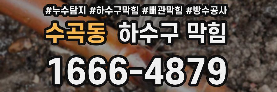 수곡동 하수구 막힘