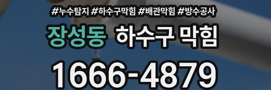 장성동 하수구 막힘