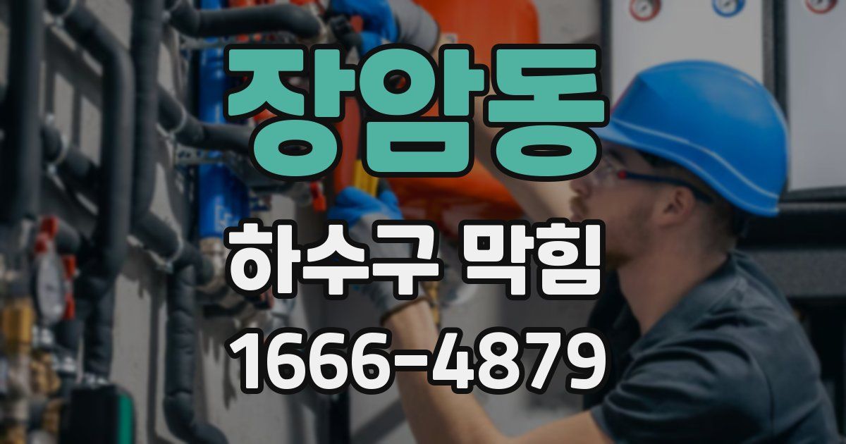 장암동 하수구 막힘