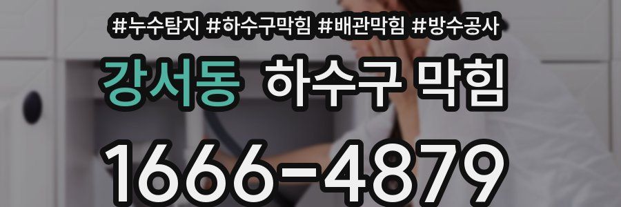 강서동 하수구 막힘