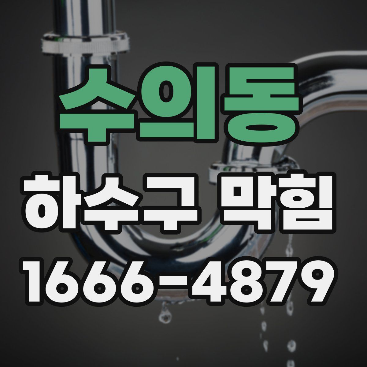 수의동 하수구 막힘